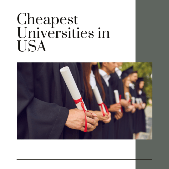 Cheapest Universities in USA